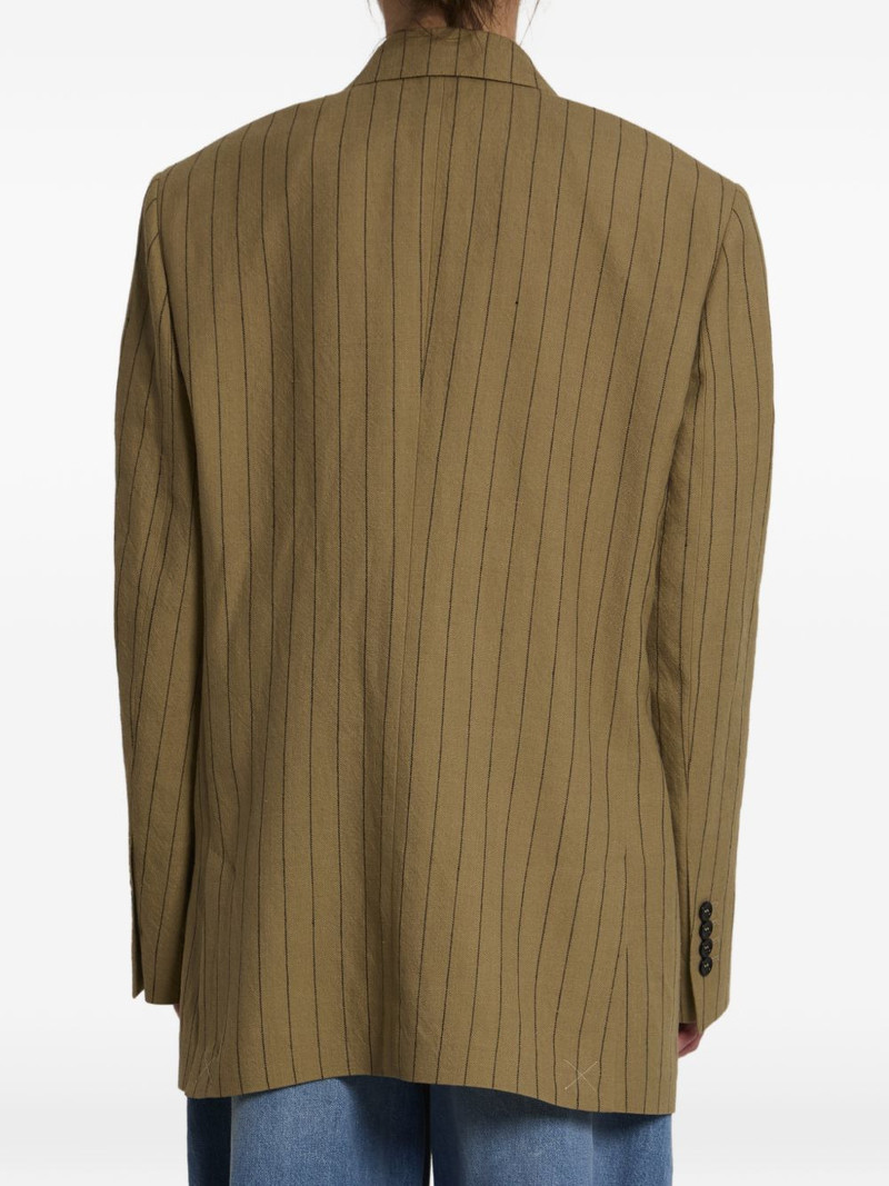 striped double-breasted linen jacket 4