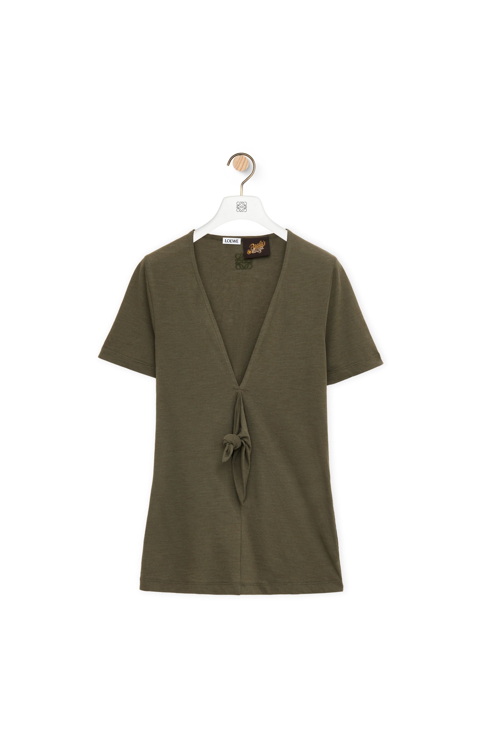 【LOEWE】S616Y07X49 アナグラム刺繍 KNOT top Loewe Knot top in cotton blend | loewe | REVERSIBLE