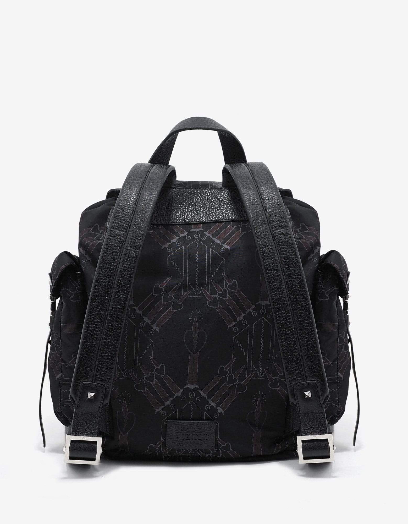 Black Loveblade Print Backpack - 3