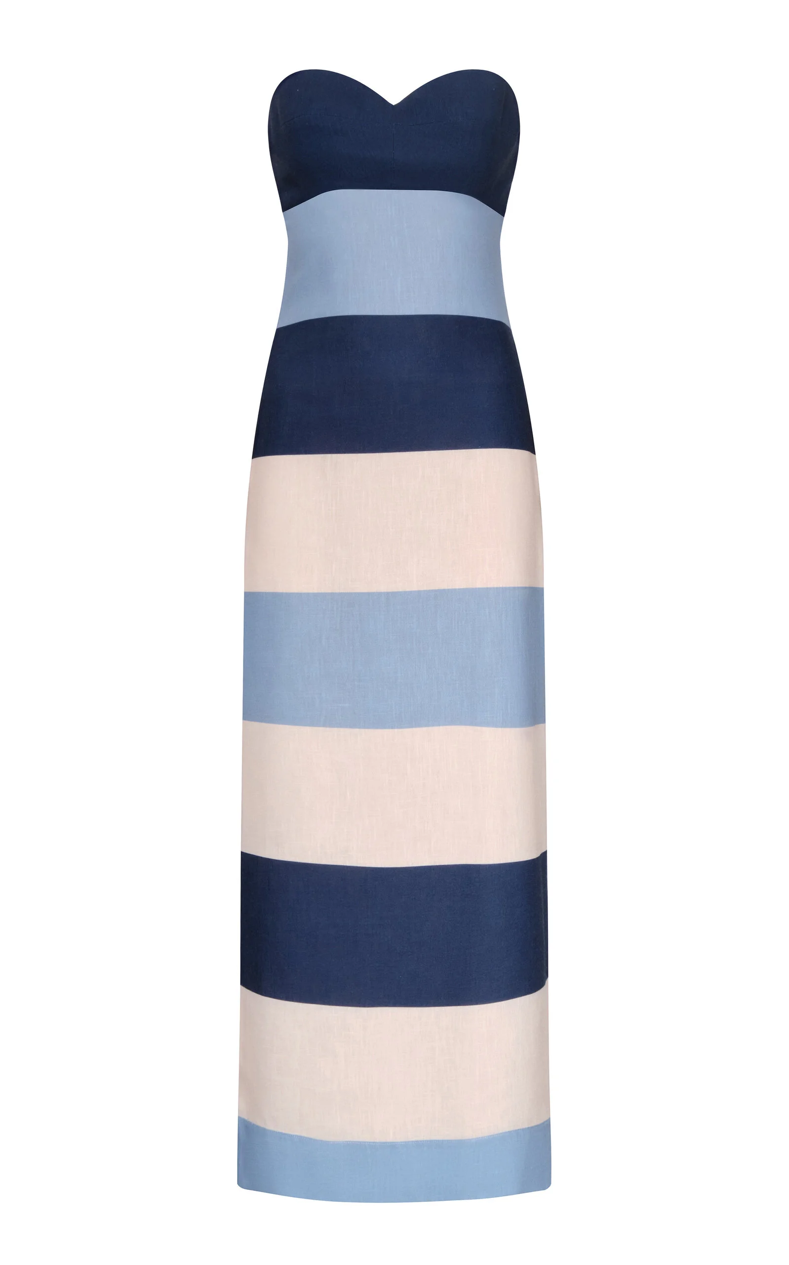 Sono Veri Striped Linen Maxi Dress print - 1