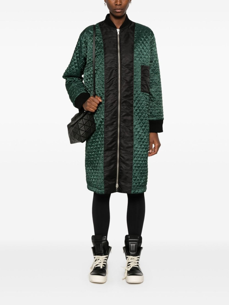 MM6 Maison Margiela single stitch-logo coat outlook