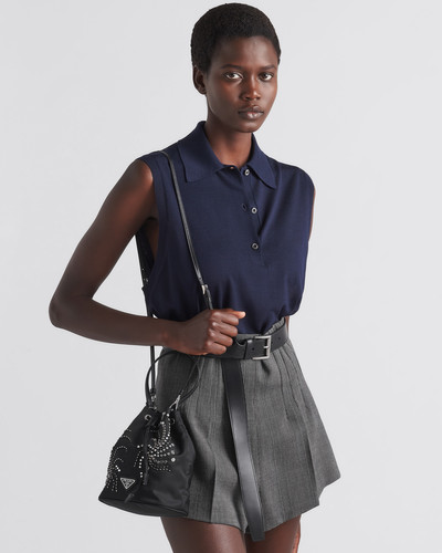 Prada Re-Nylon embroidered mini-bag outlook