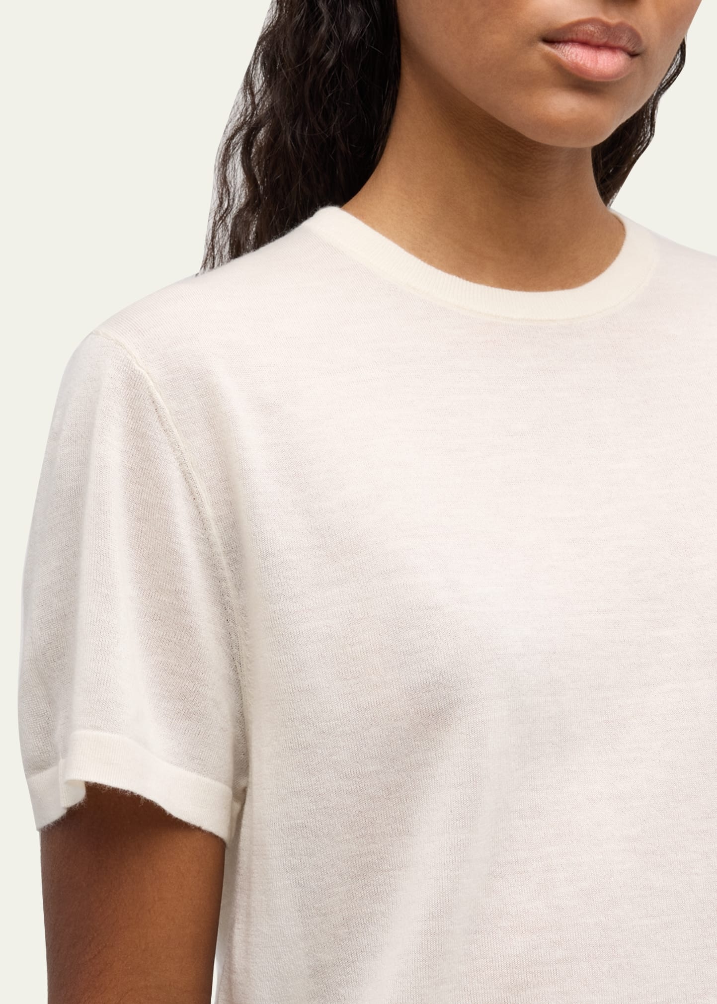Cashmere Short-Sleeve T-Shirt - 5