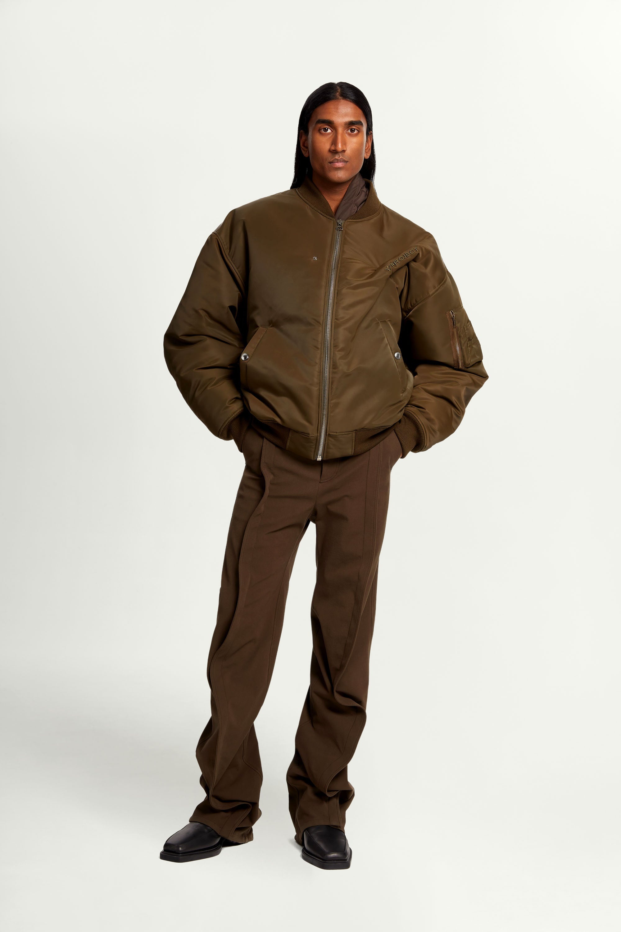 Pinched Logo Bomber - 5