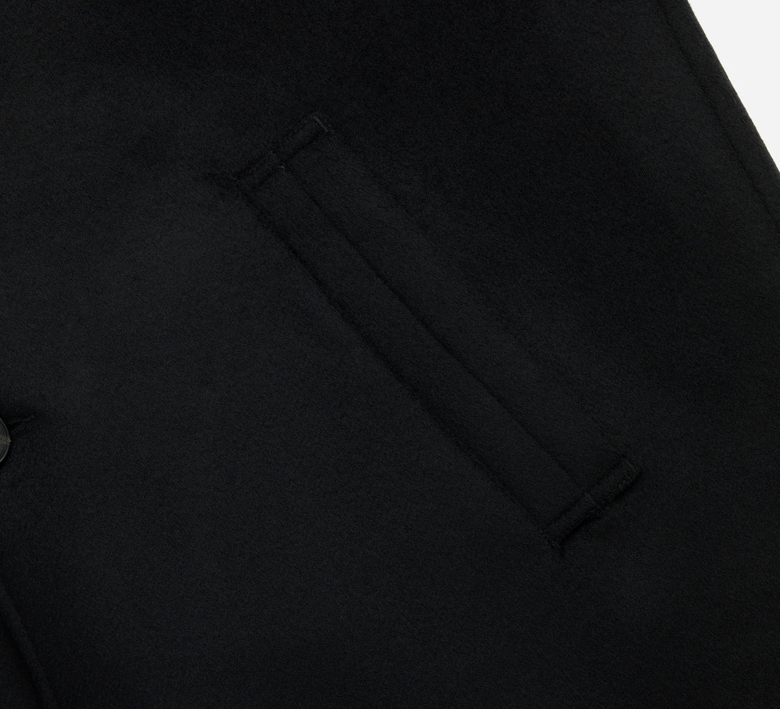 Mac Coat - Black Wool/Cashmere - 5