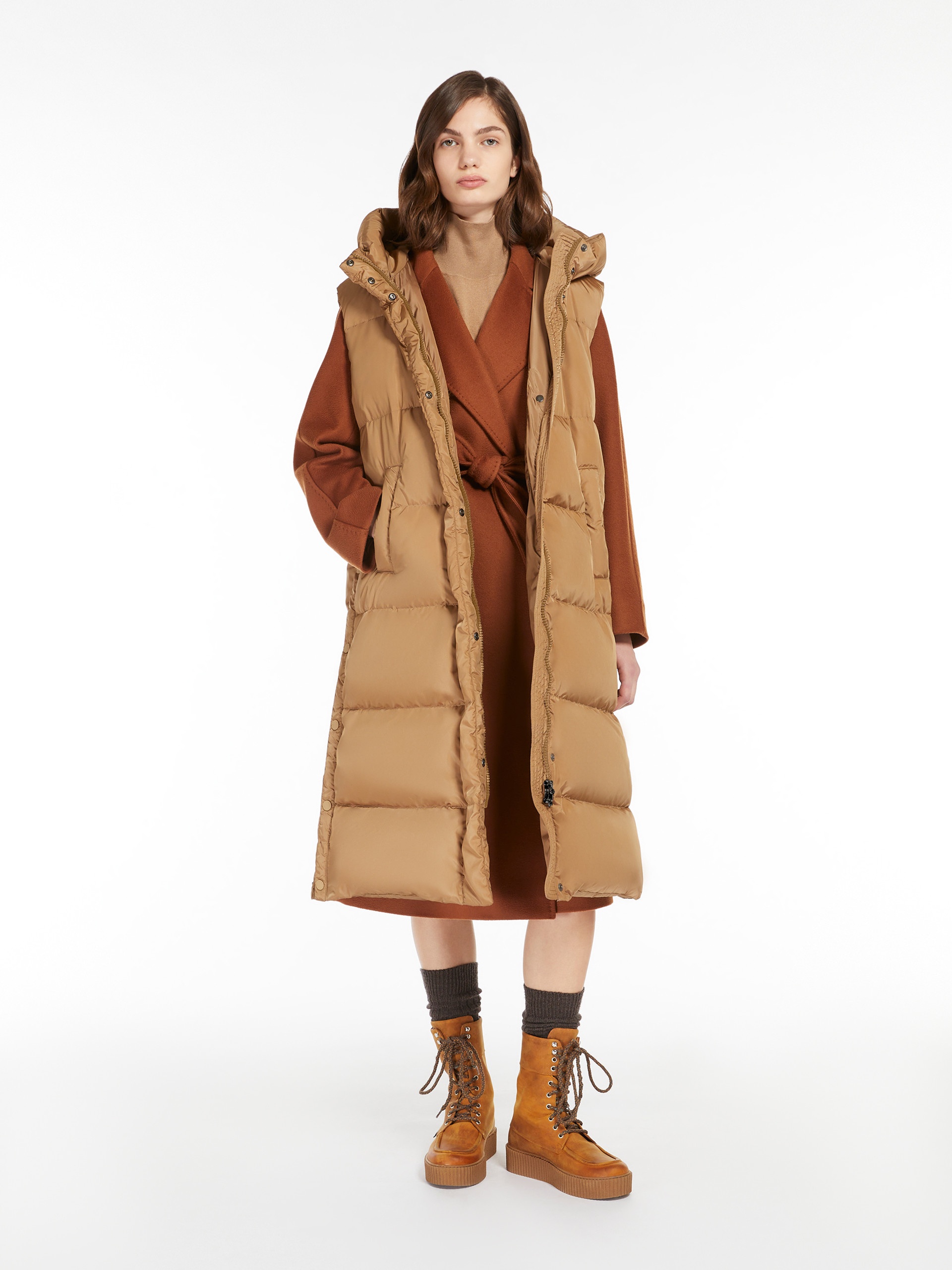 RESINA Belted wool coat - 3