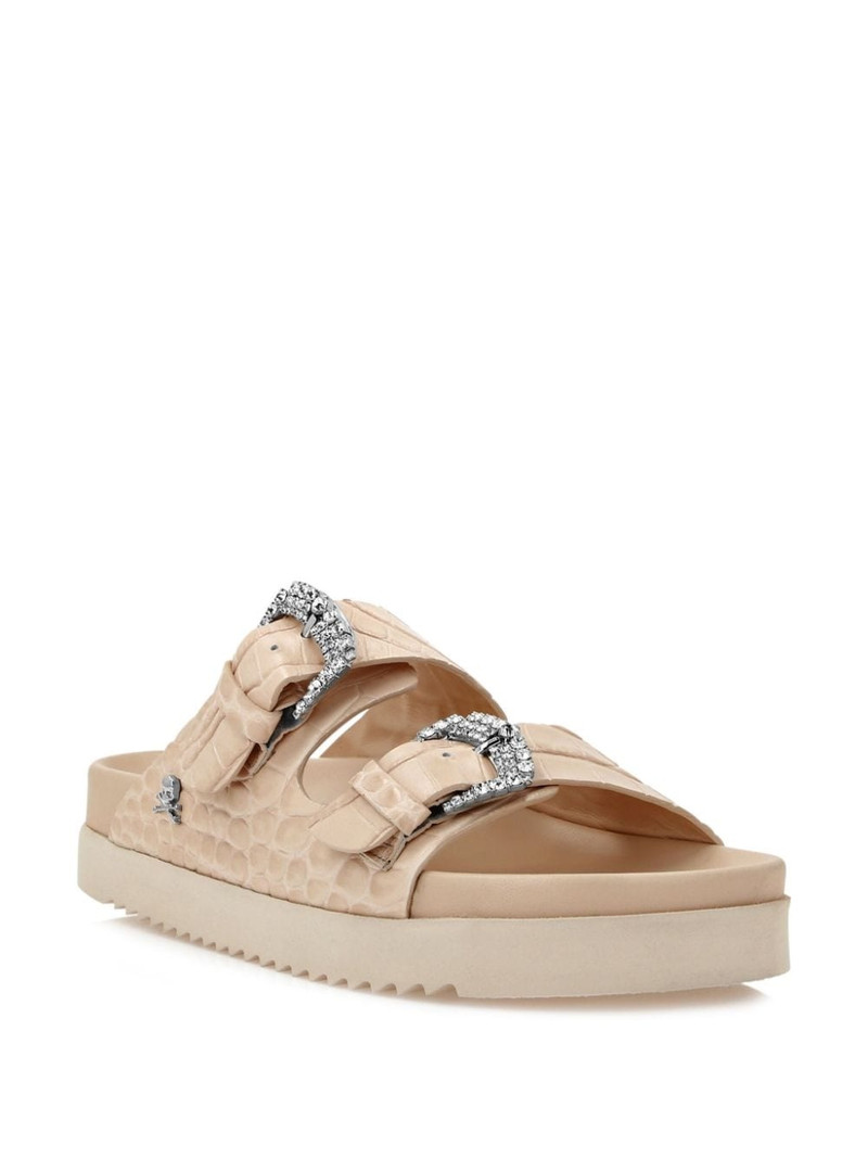 PHILIPP PLEIN Croco-printed sandals outlook