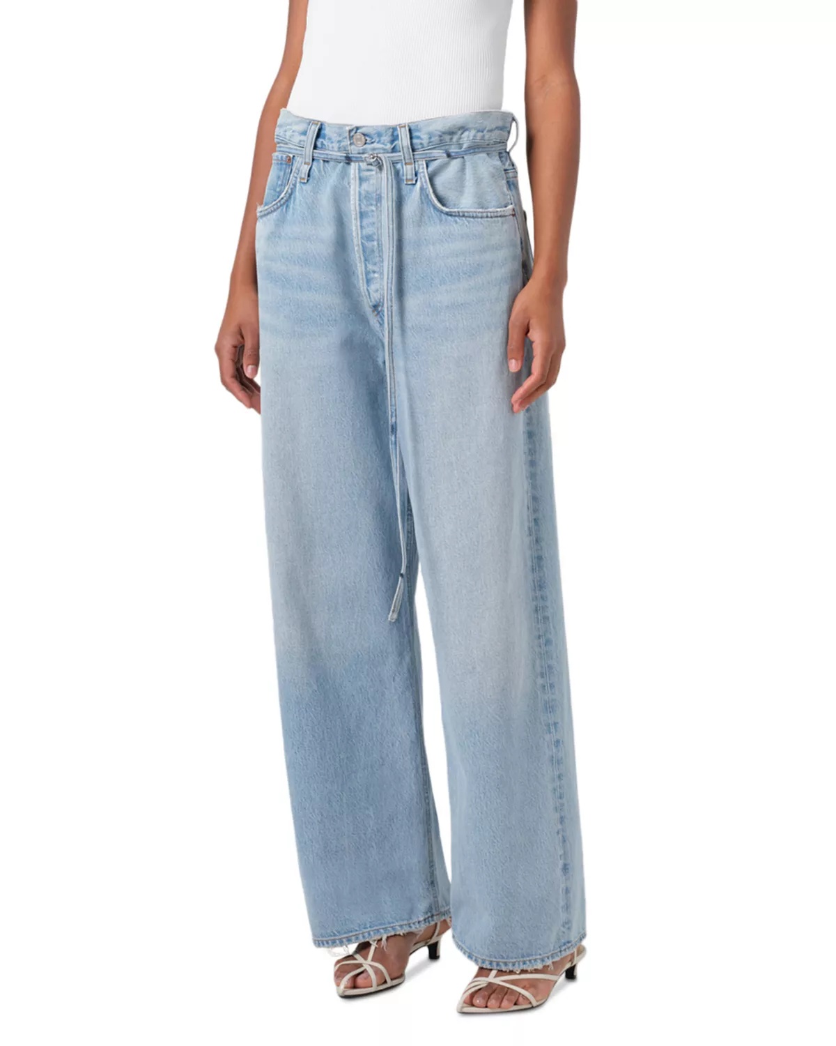 Emmi High Rise Wide Leg Jeans in Incline - 6