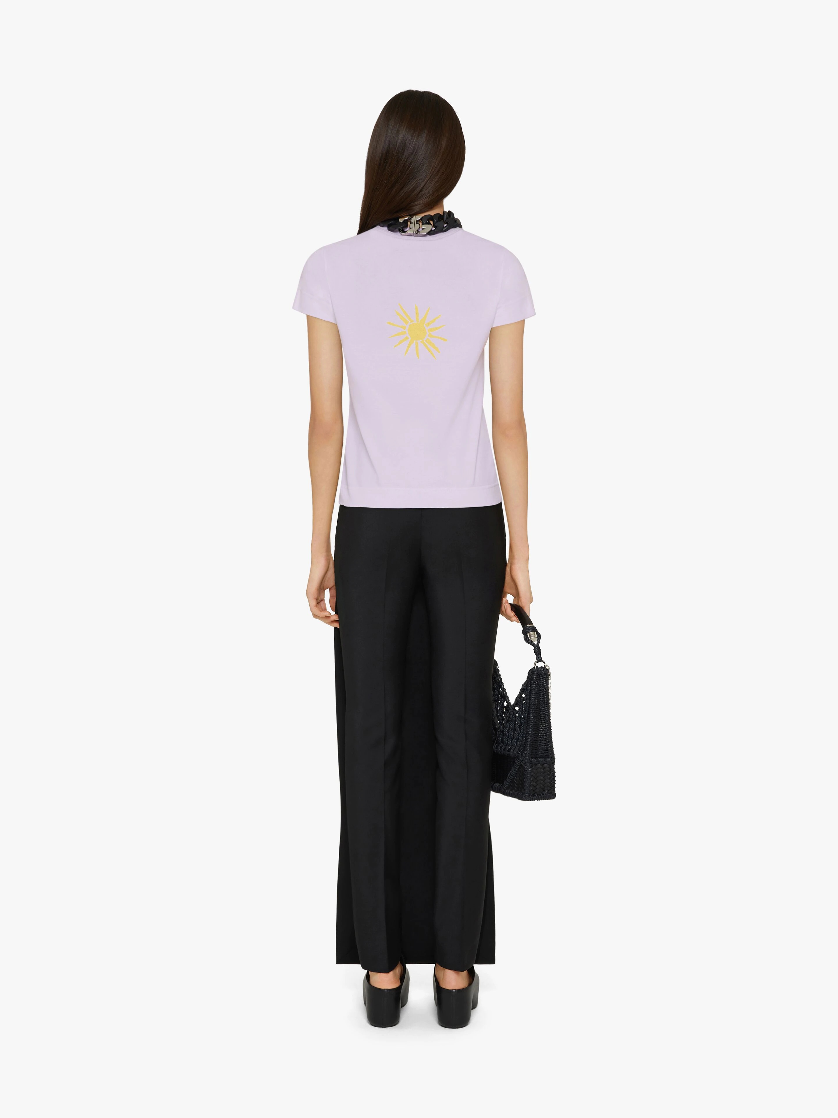 SLIM FIT T-SHIRT IN JERSEY WITH GIVENCHY 4G PRINTS - 4
