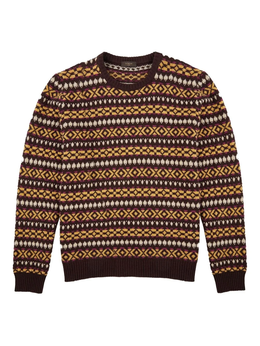 jacquard wool jumper - 1