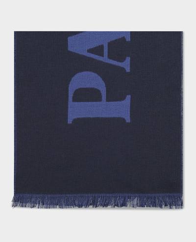 Paul & Shark Wool Scarf with oversize inlay outlook