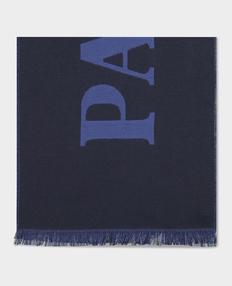 Paul & Shark Wool Scarf with oversize inlay outlook