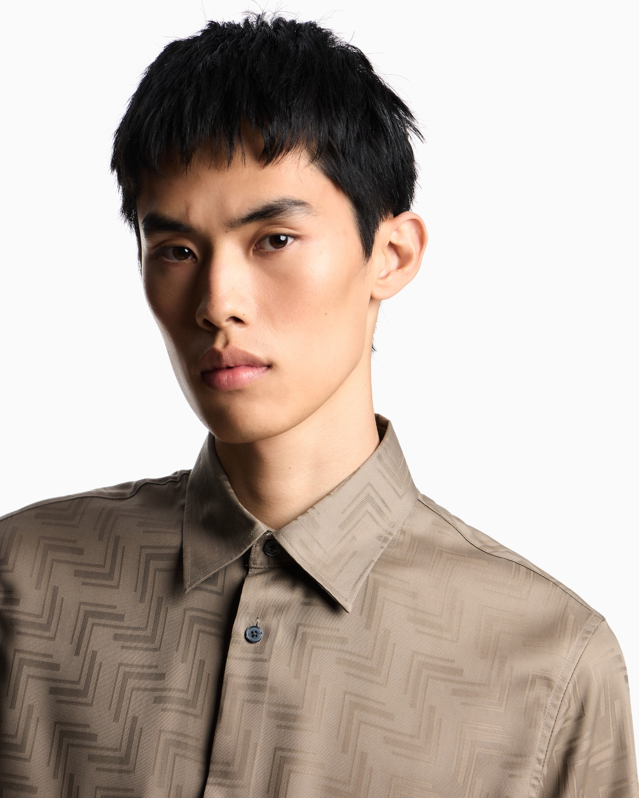 ASV SHORT-SLEEVED SHIRT IN JACQUARD LYOCELL - 5
