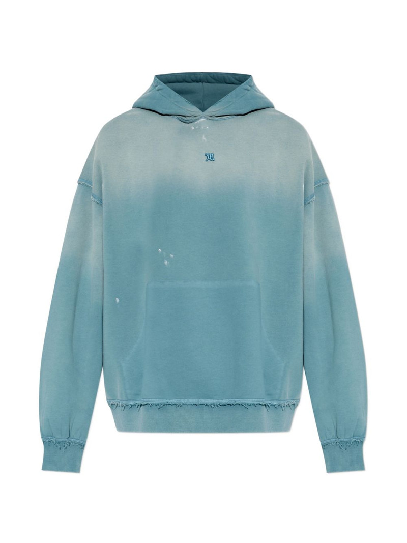 Shadow pocket-detail cotton hoodie 1