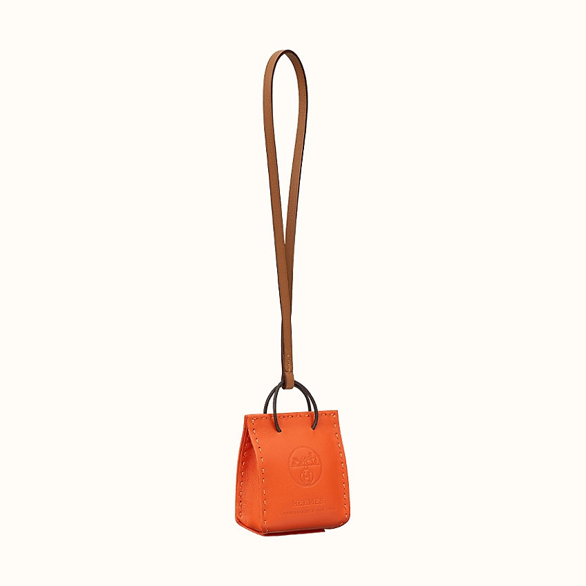 Orange Bag charm - 1