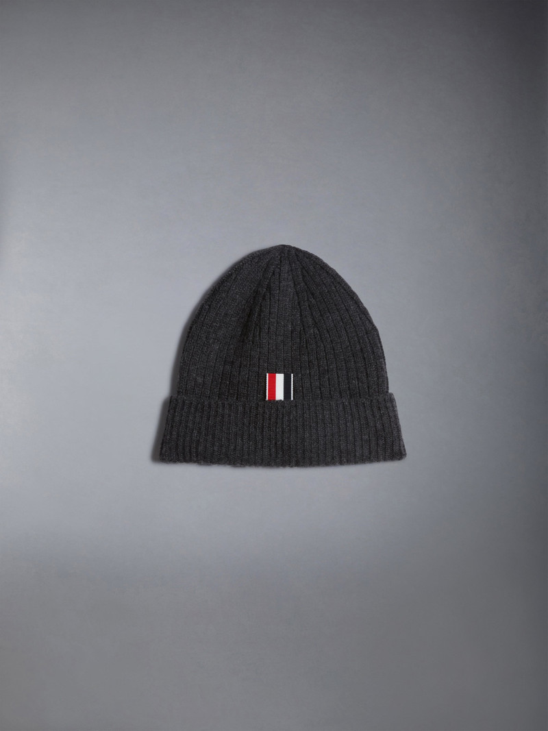 Thom Browne 4-Bar Stripe Cashmere Rib Hat outlook