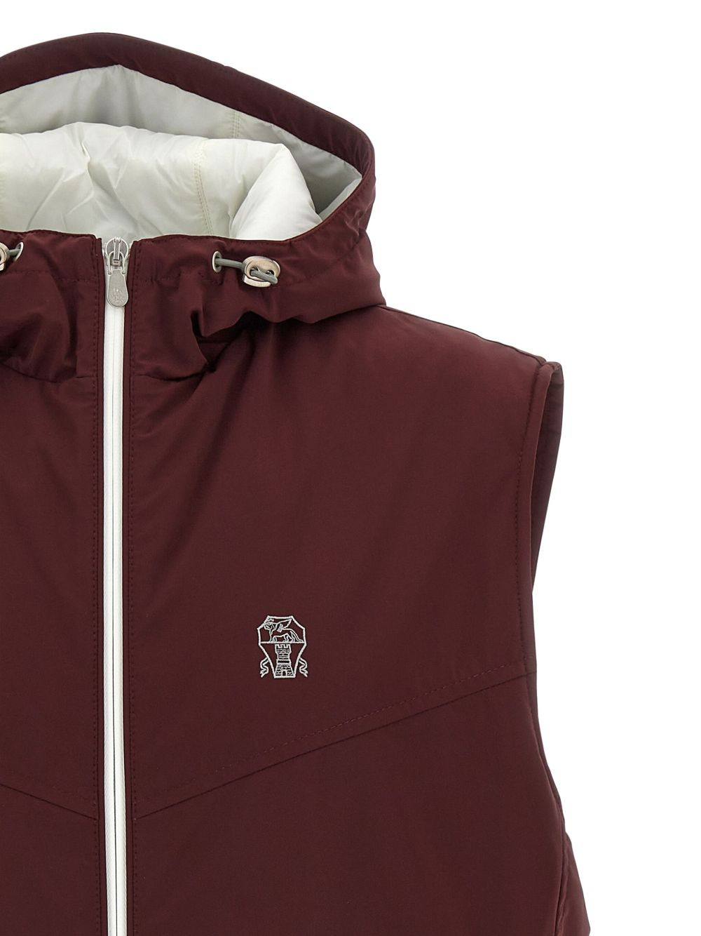 hooded padded waistcoat - 3
