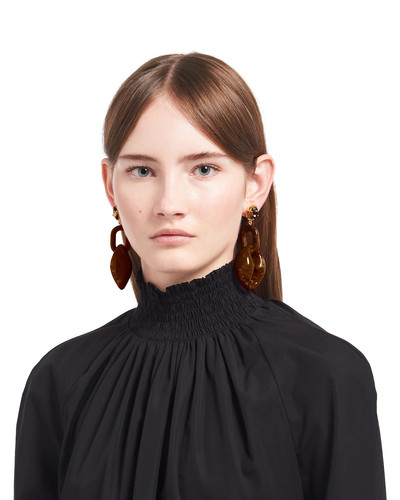 Prada Plexiglas earrings outlook