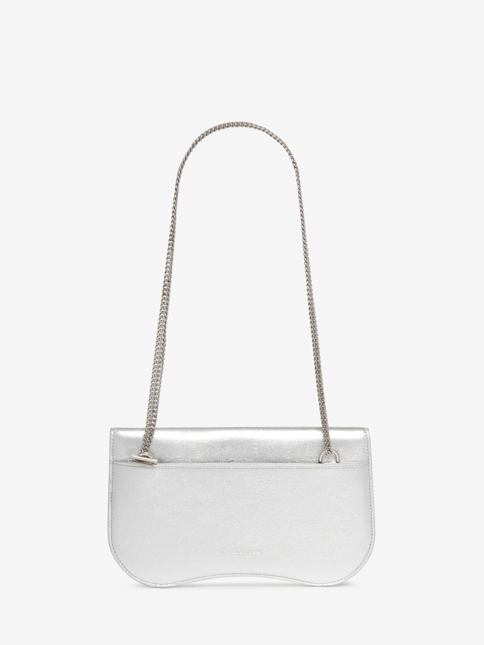 Women's The Seal Phone Mini Bag With Chain in Silver - 3