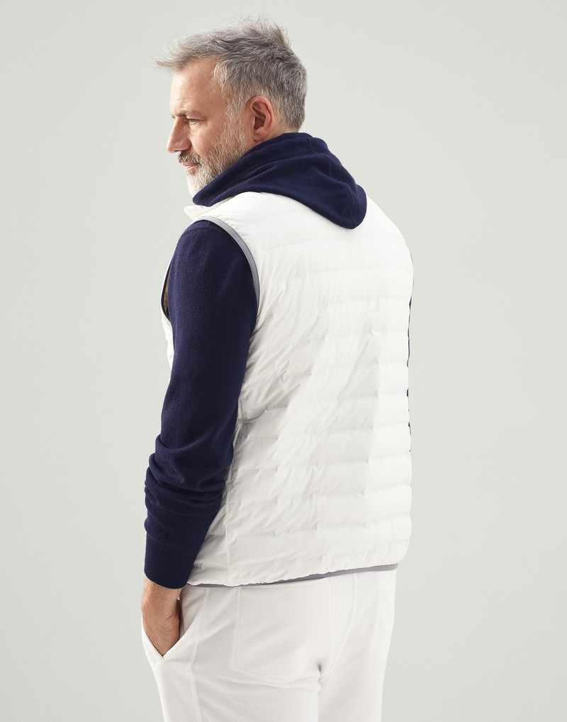 Bonded nylon lightweight down vest 2