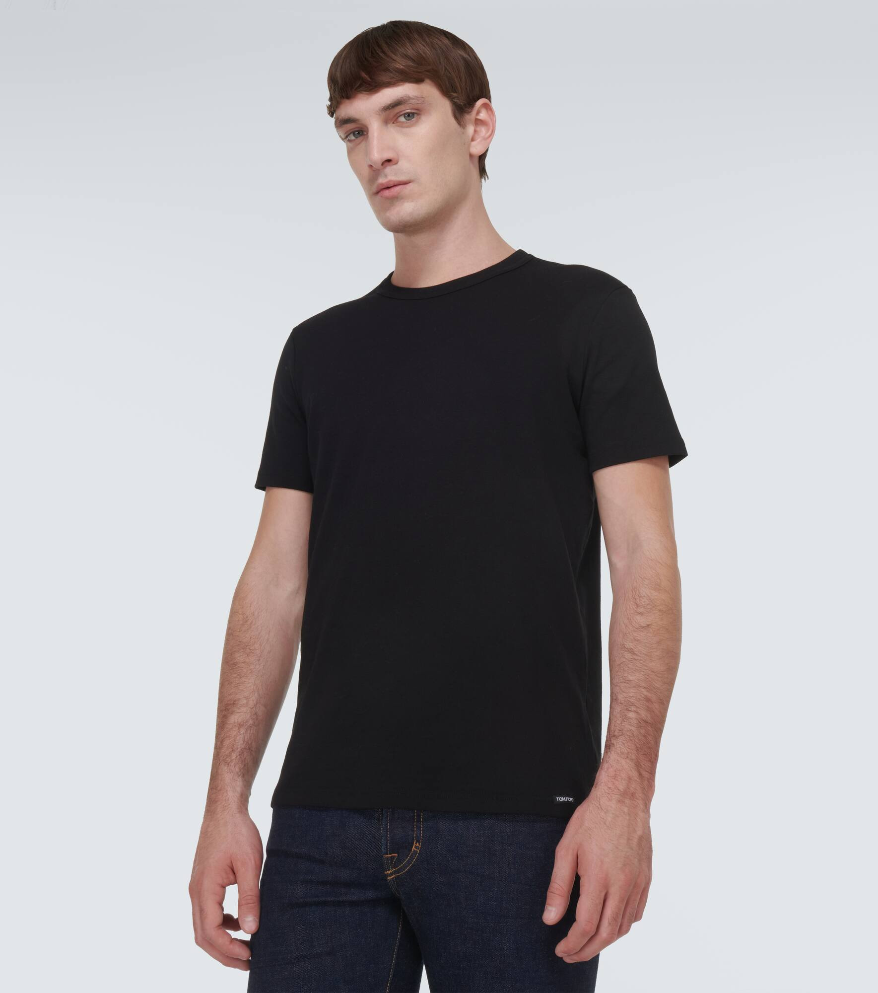 Cotton crewneck T-shirt - 3