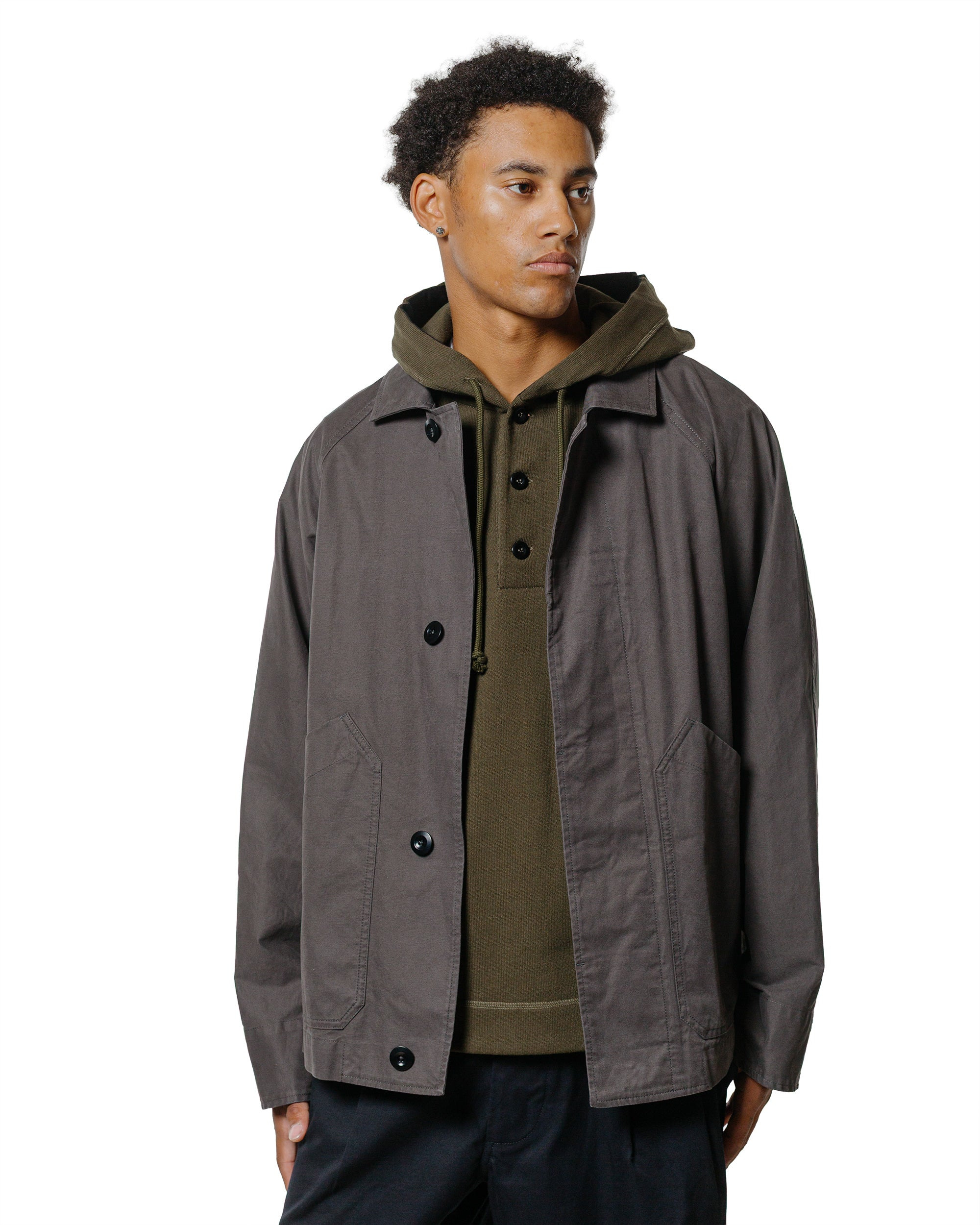 MHL Raglan Jacket Plain Cotton Drill Ebony - 2