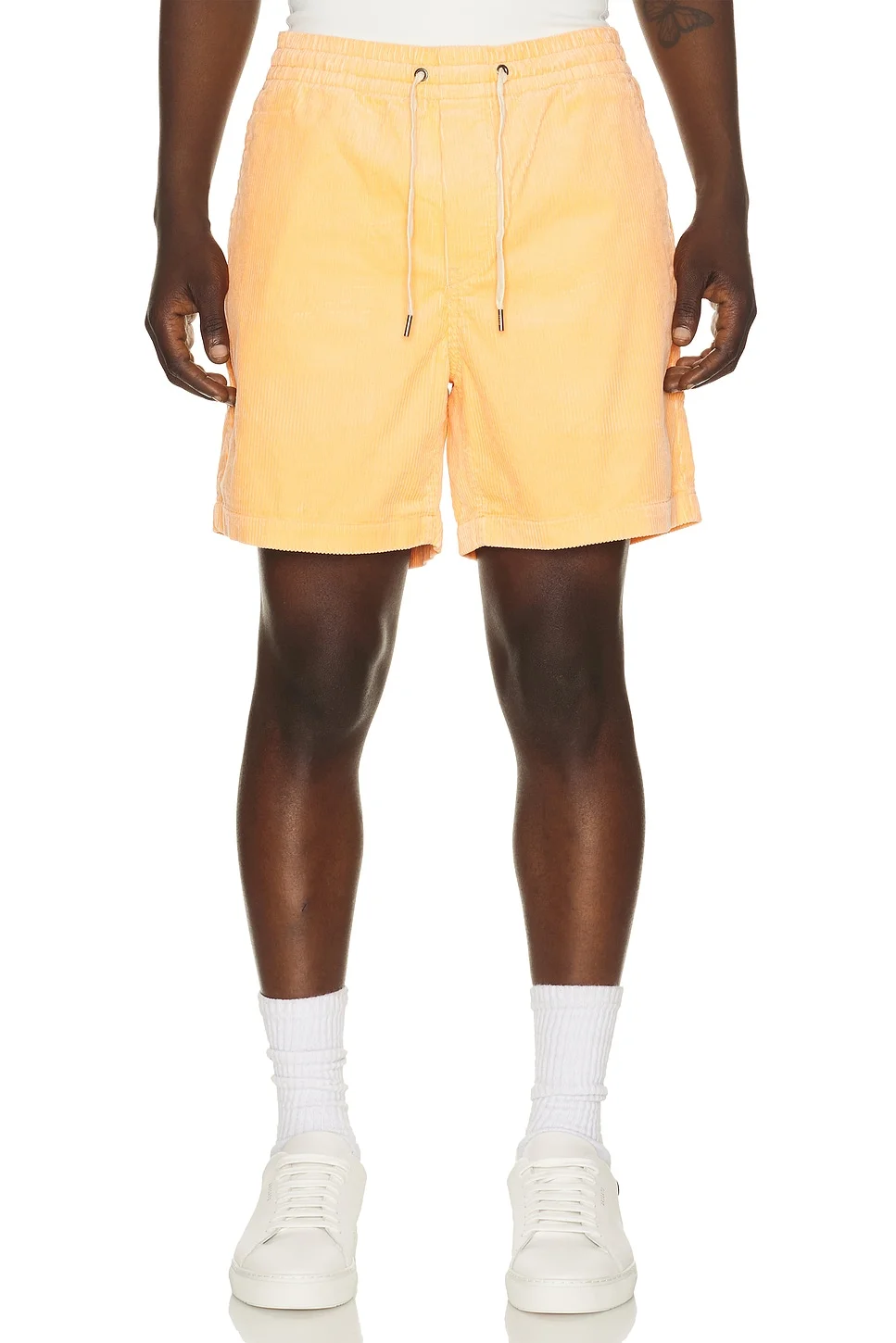 8 Wale Soft Fade Corduroy Pull On Prepster Short 6" - 1