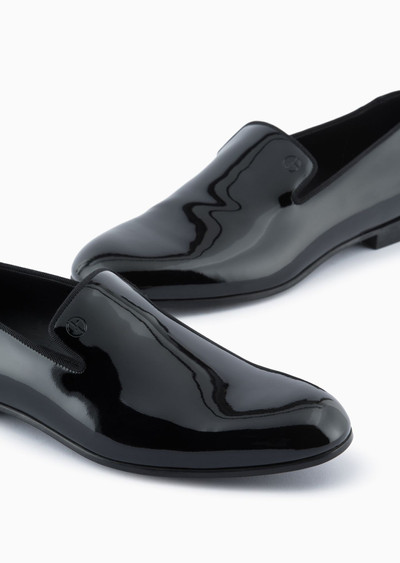 GIORGIO ARMANI Patent leather loafers outlook