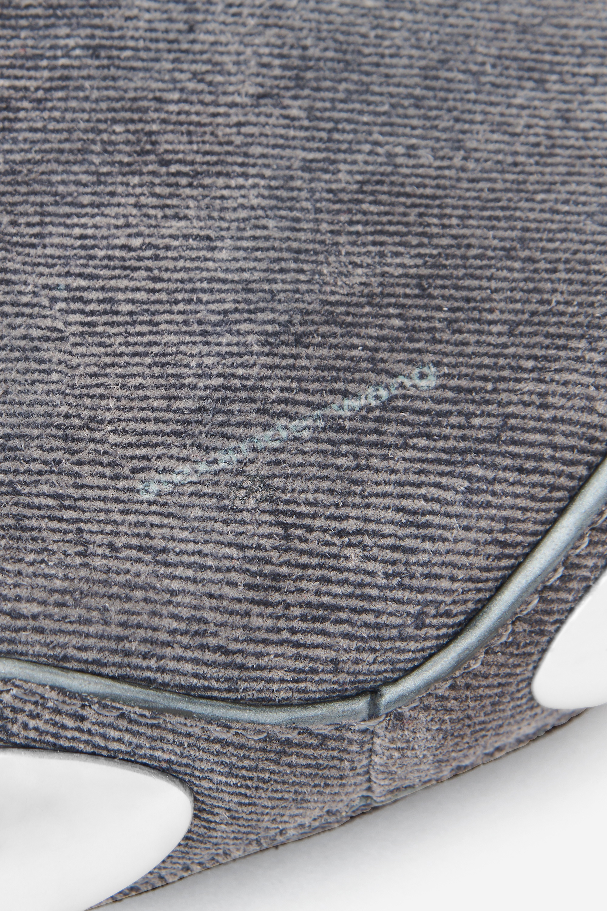 dome circular top-handle bag in trompe-l'oeil denim leather - 5