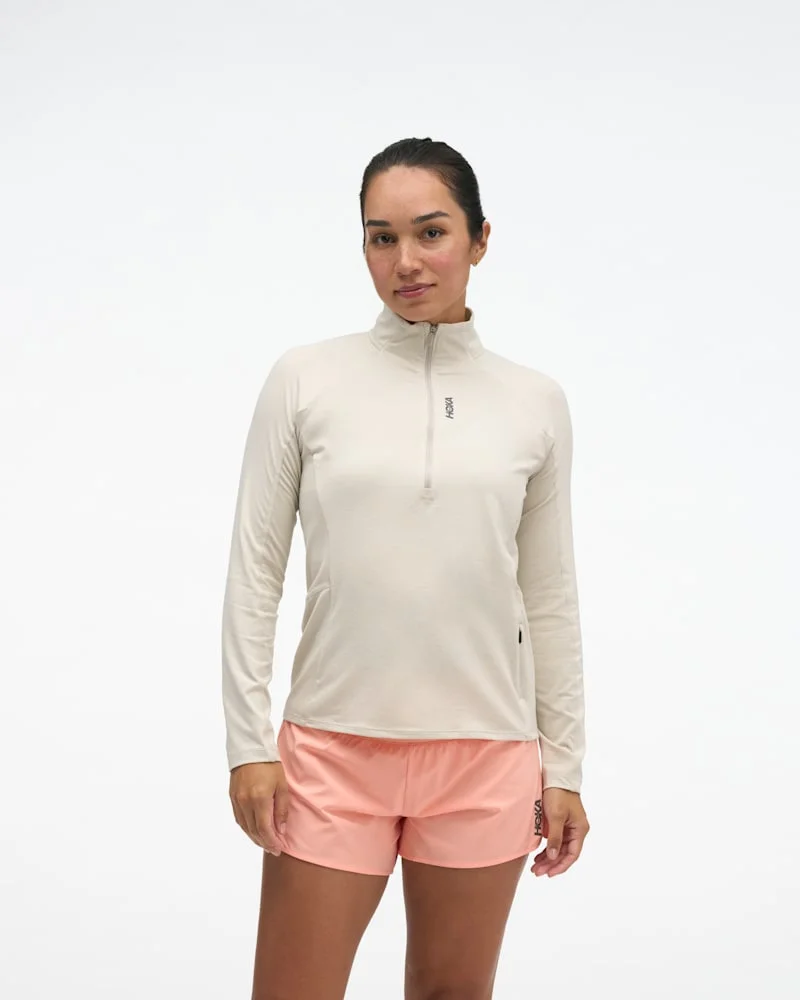 Women's SkyForm Half Zip in River Rock Grey Htr - 1
