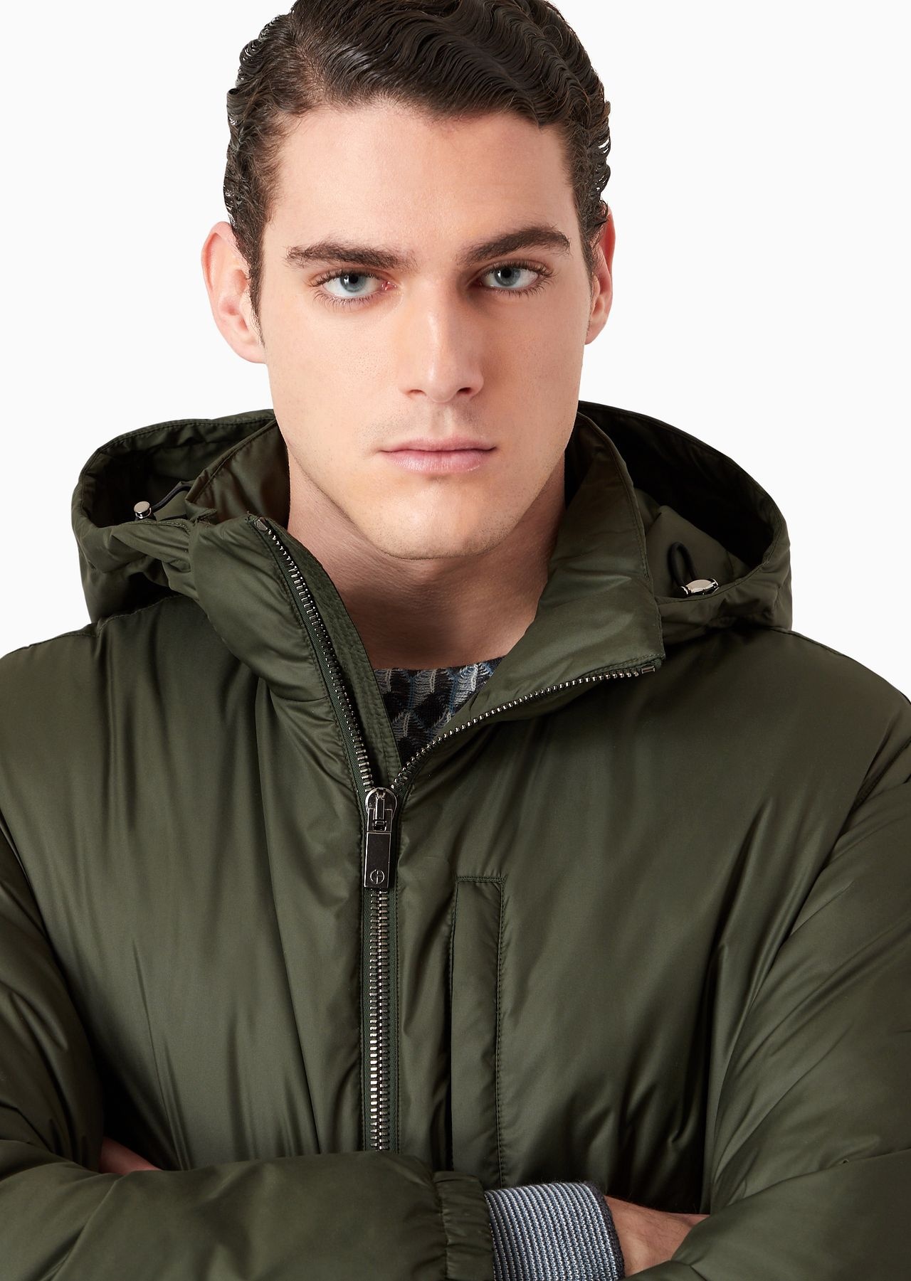 Hooded blouson with goose-down padding ASV - 6