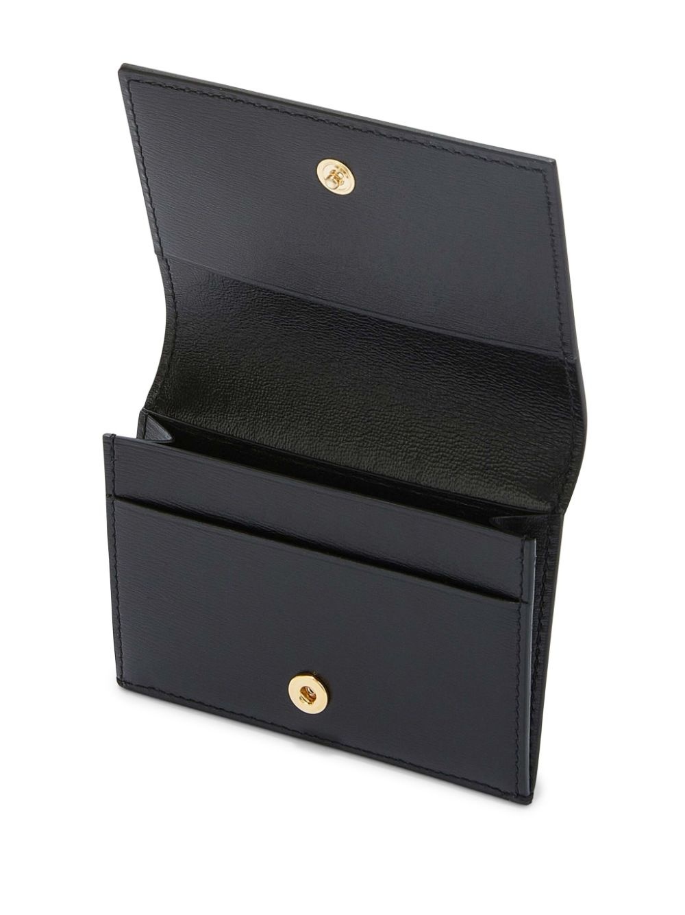 gold-tone logo cardholder - 2