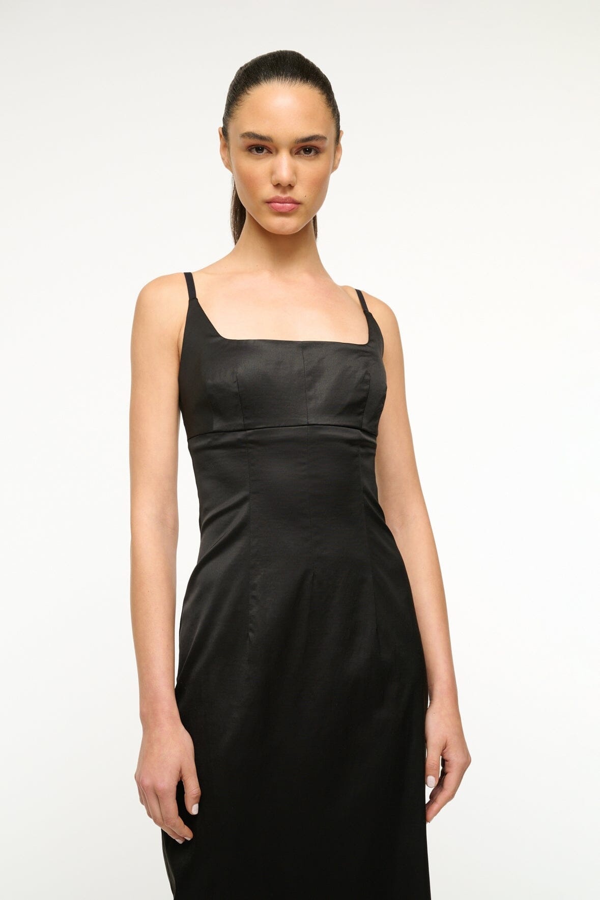 STAUD CAROL DRESS BLACK - 3
