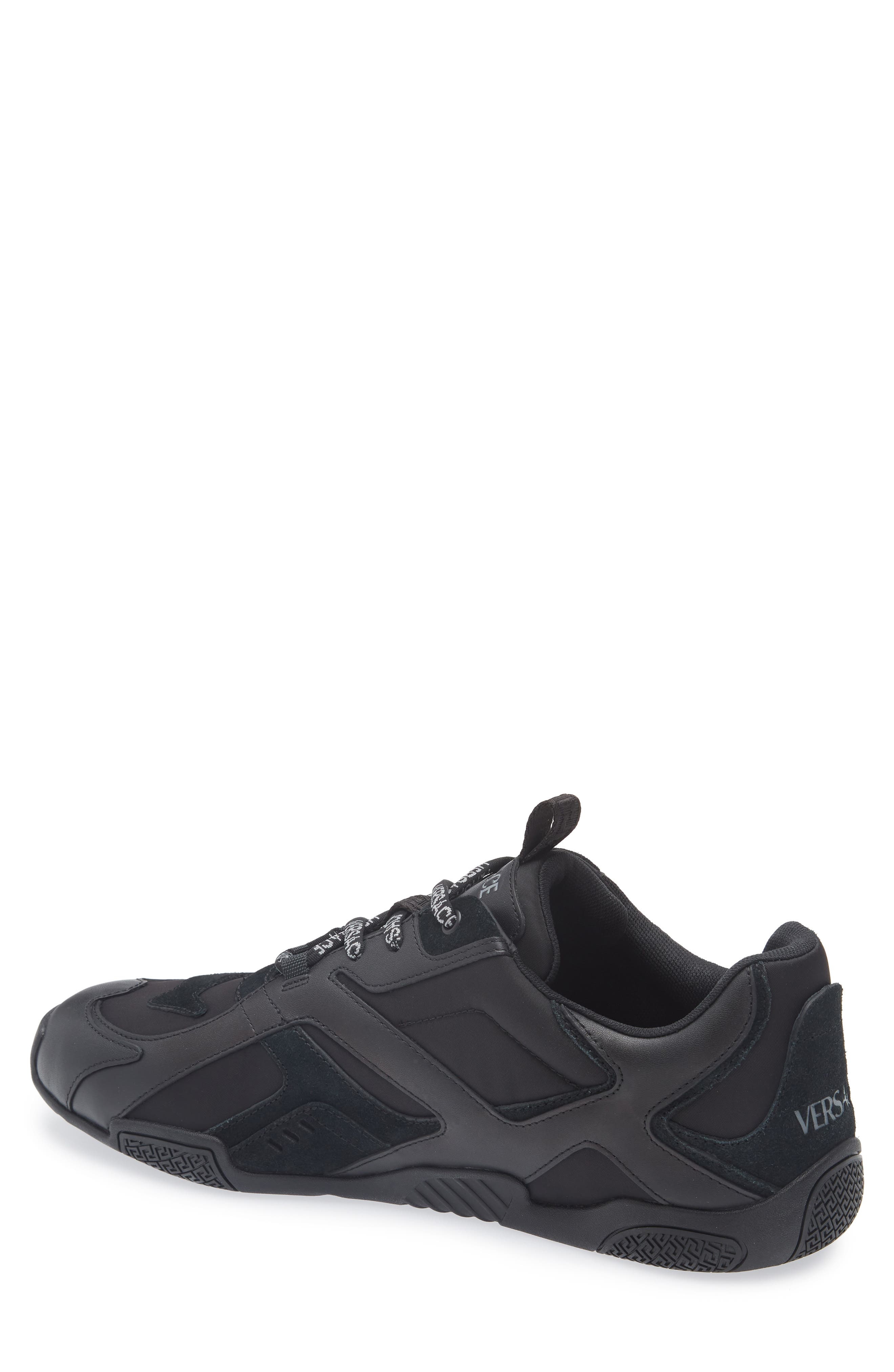 Versace Logo Sneaker in Black at Nordstrom - 2