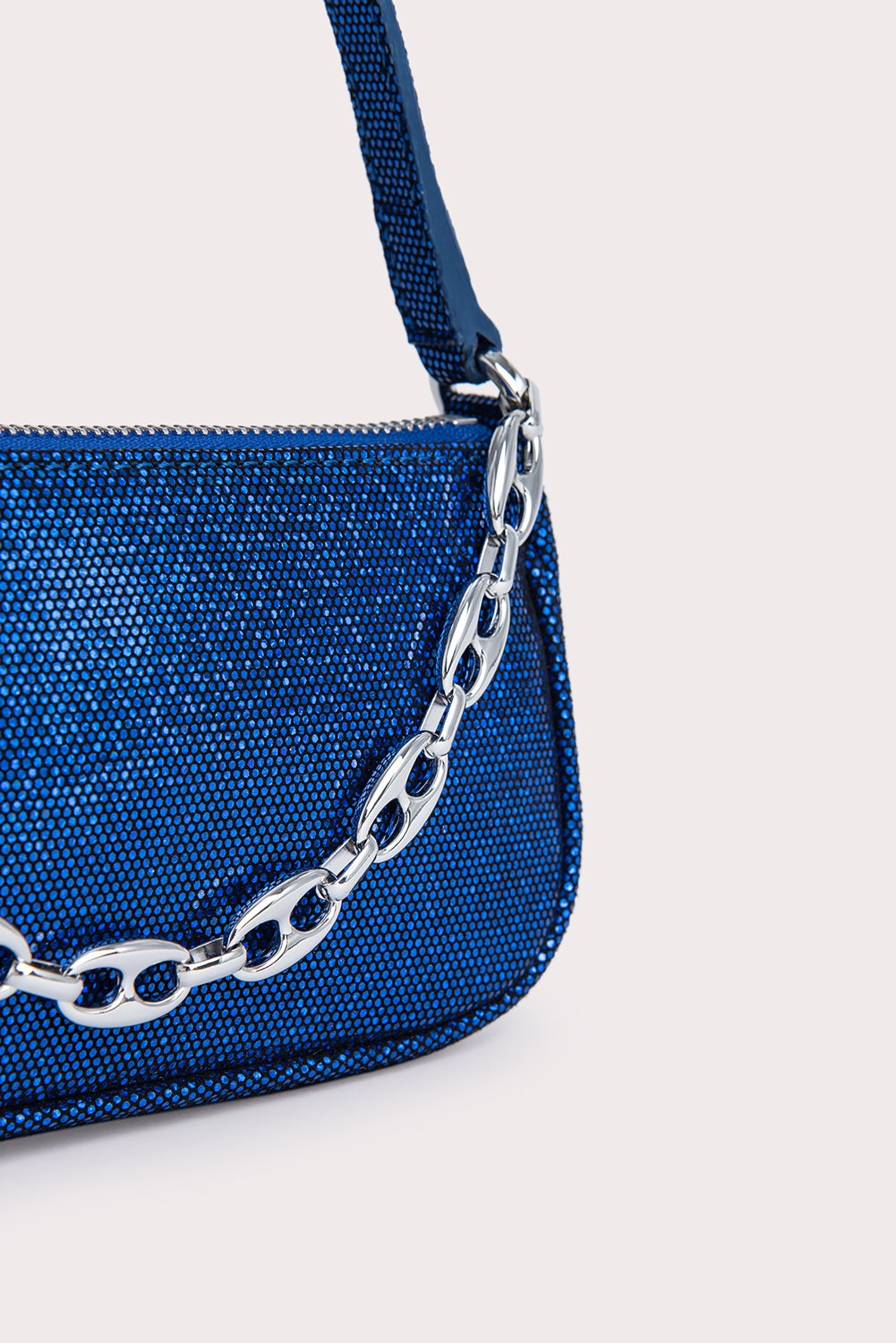 Mini Rachel Blue Disco Dot Leather - 5