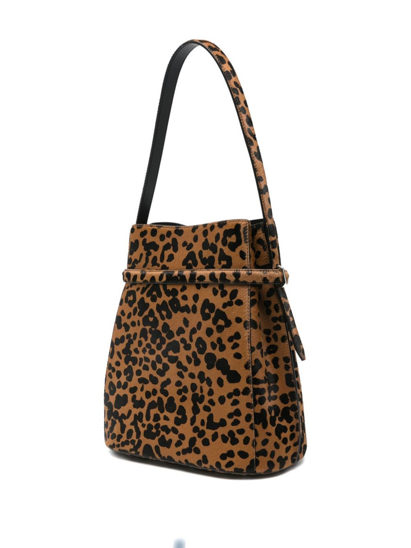 TOTEME leopard-print shoulder bag outlook