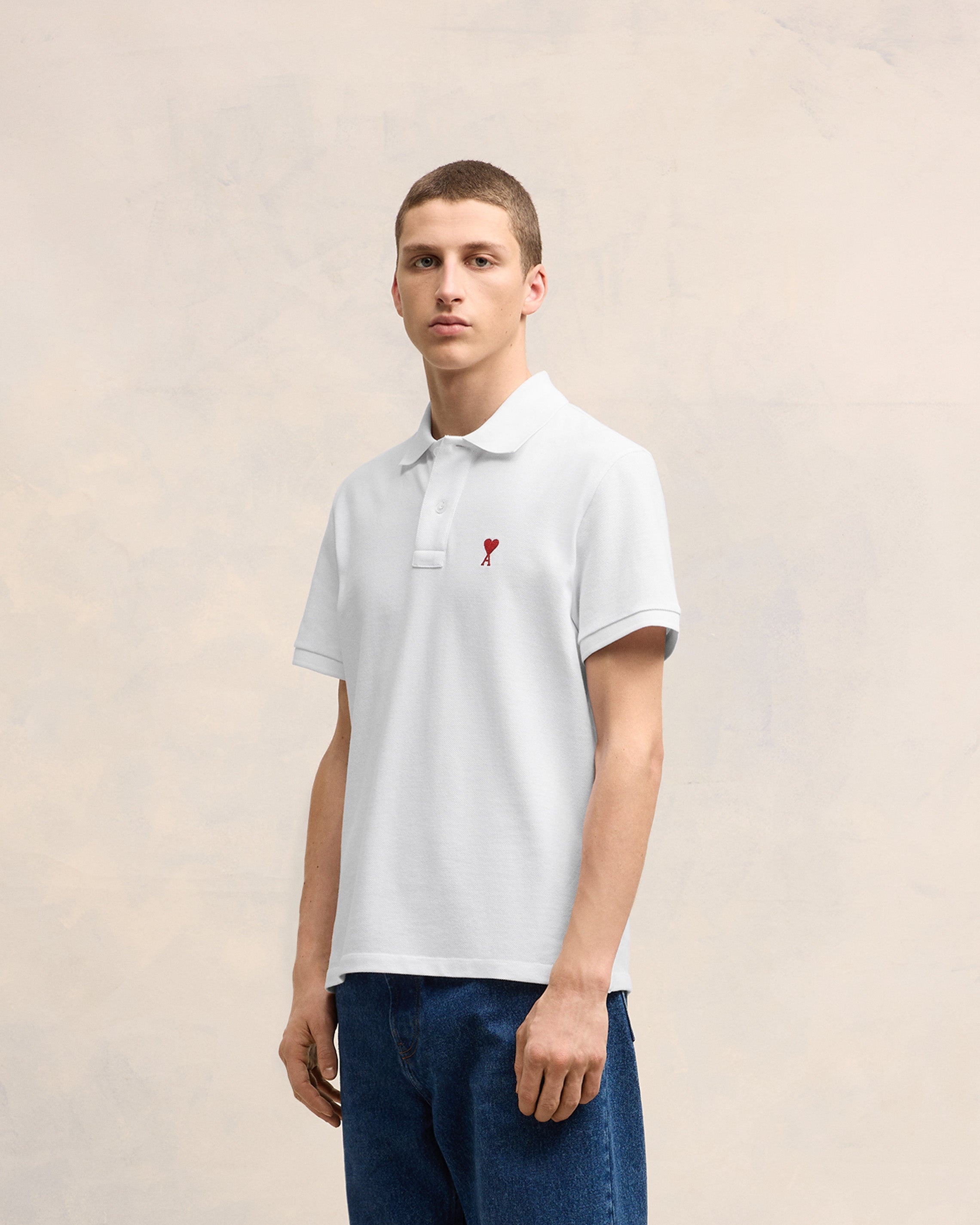 ★AMI PARIS★Cotton Ami de coeur Polo Shirt★大人気★ AMI Paris AMI DE COEUR POLO SHIRT | REVERSIBLE