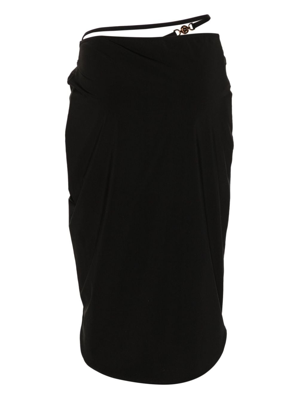 Medusa-plaque jersey beach skirt - 2