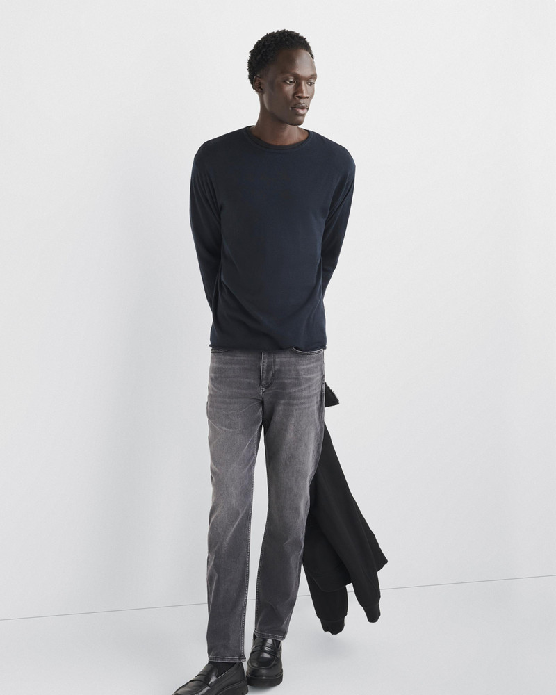 Reid Knit Merino Long Sleeve Tee
Mercerized Wool Blend T-Shirt 7