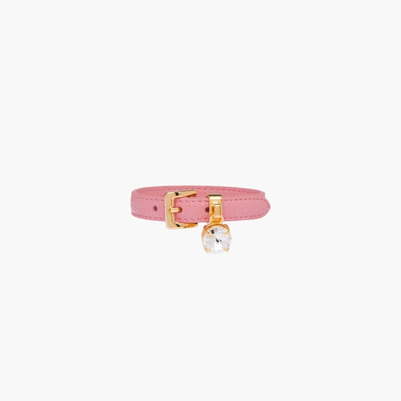 Madras leather bracelet - 2