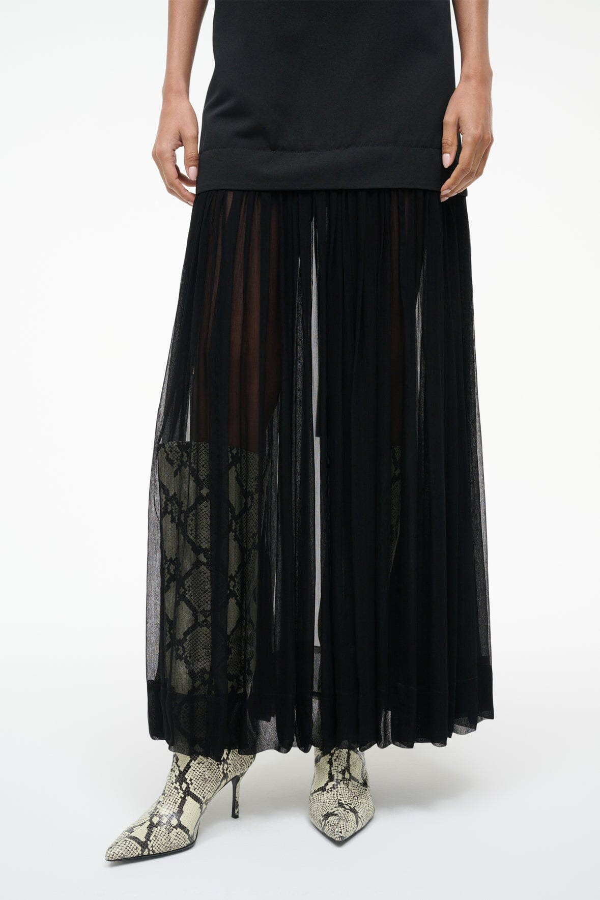 STAUD PIA DRESS BLACK - 5