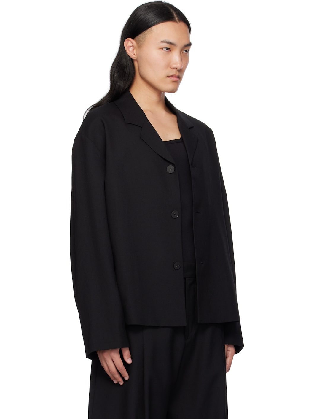 Black Ferro Wool Jacket - 2