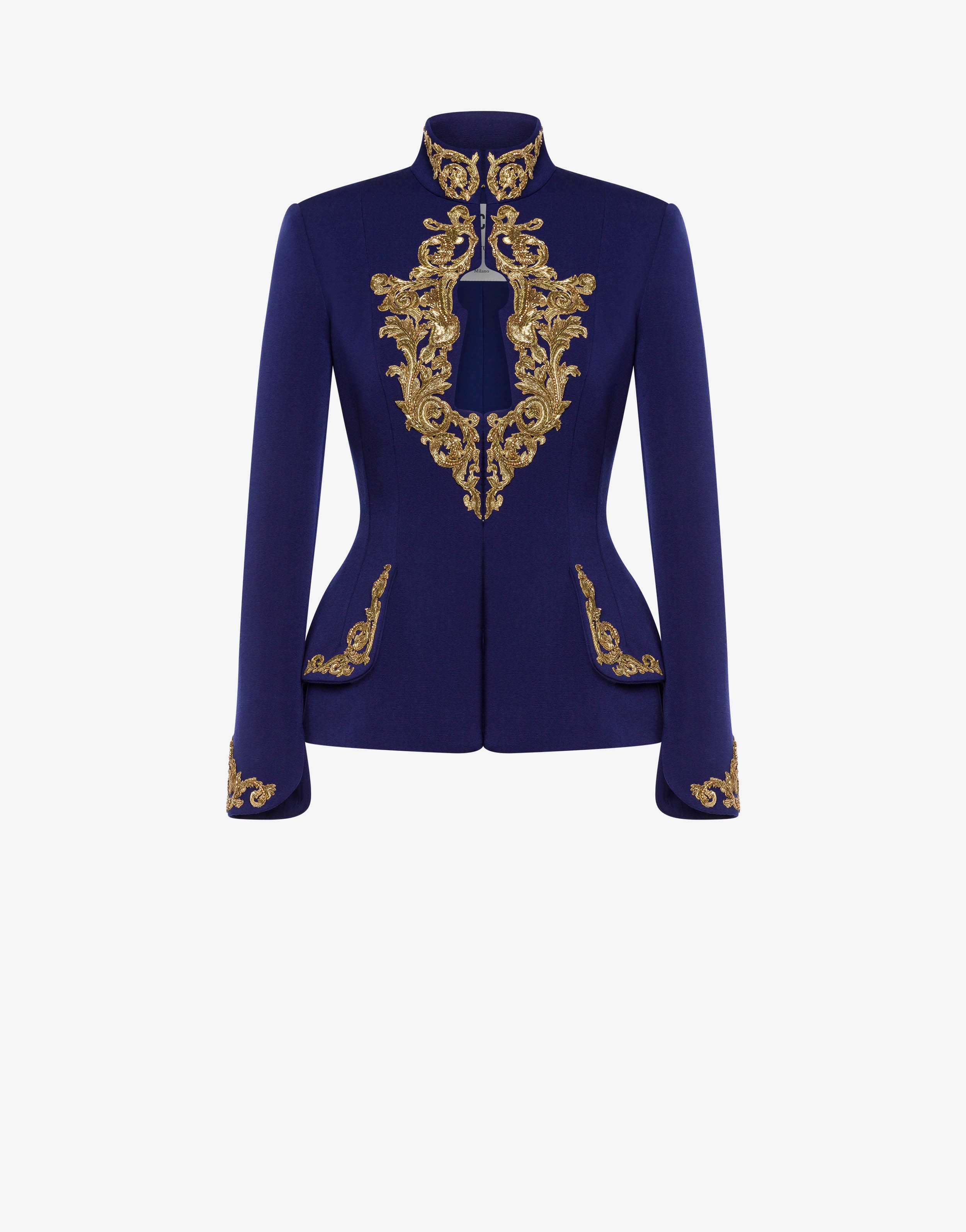 BAROQUE LOCK WOOL FAILLE JACKET - 1