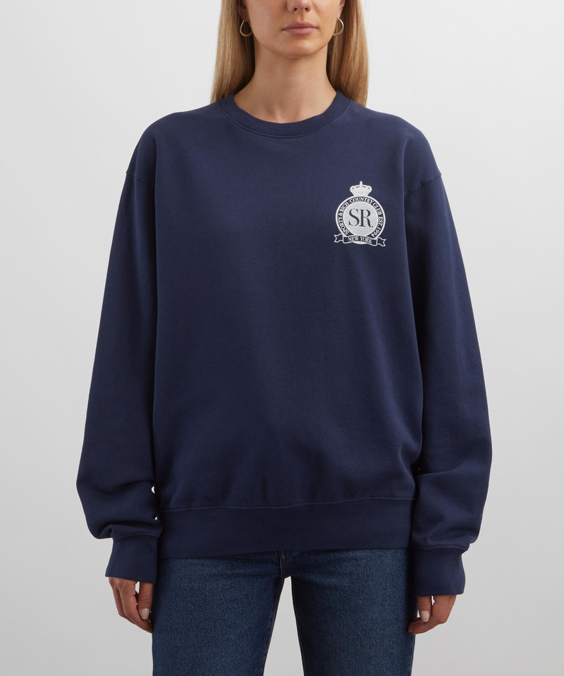 Sporty & Rich Royal Club Crew-Neck Sweatshirt outlook