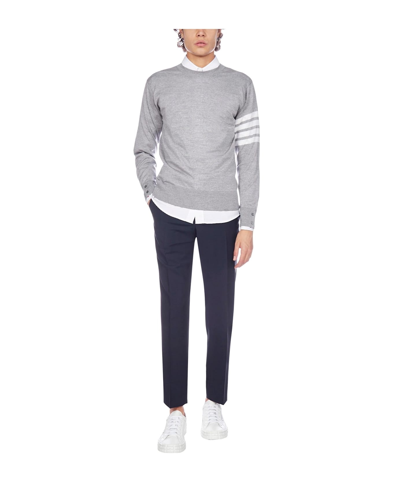 4-bar Striped Sweater - 4