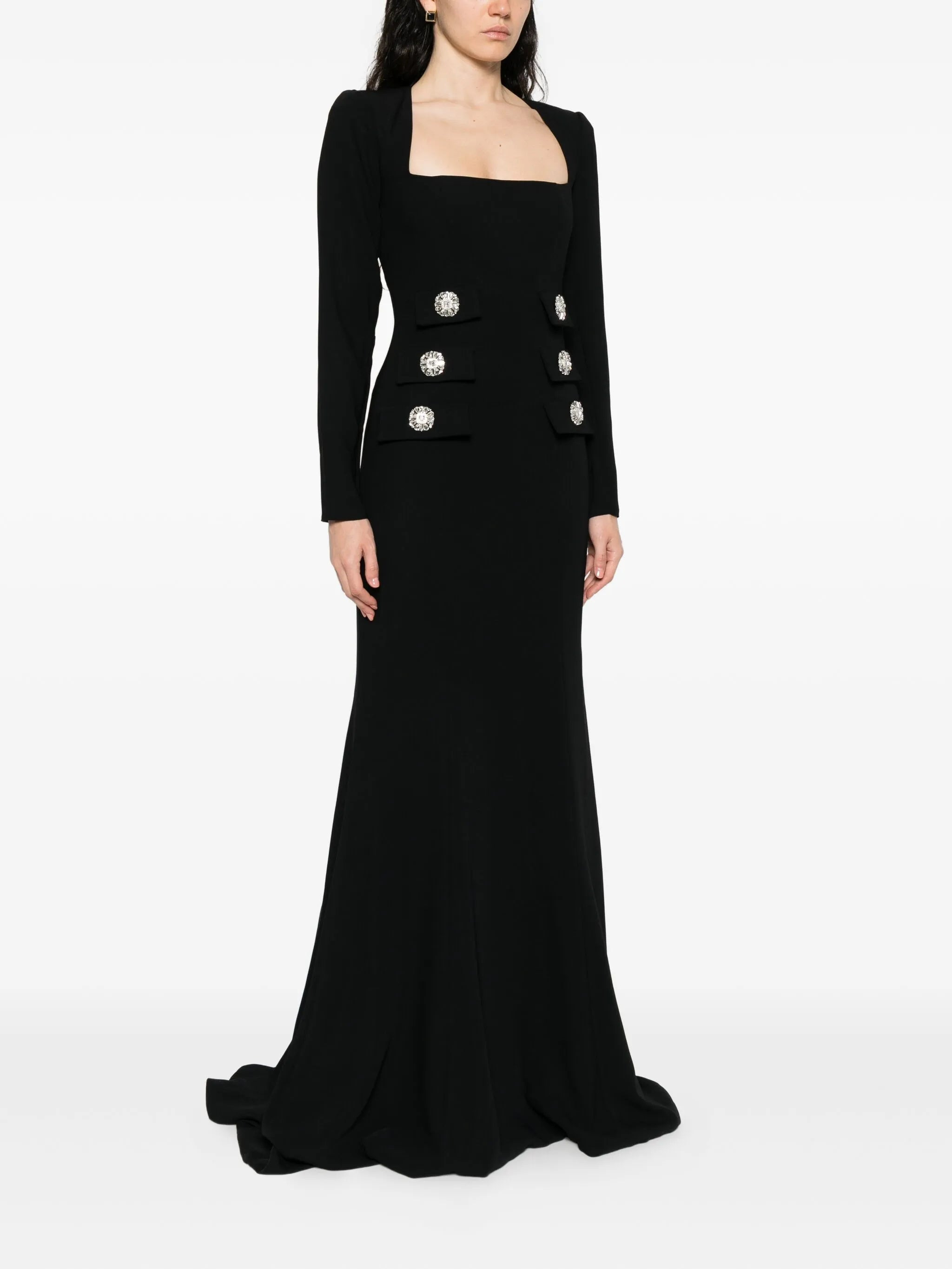 Costarellos Button-embellished Maxi Dress - 2
