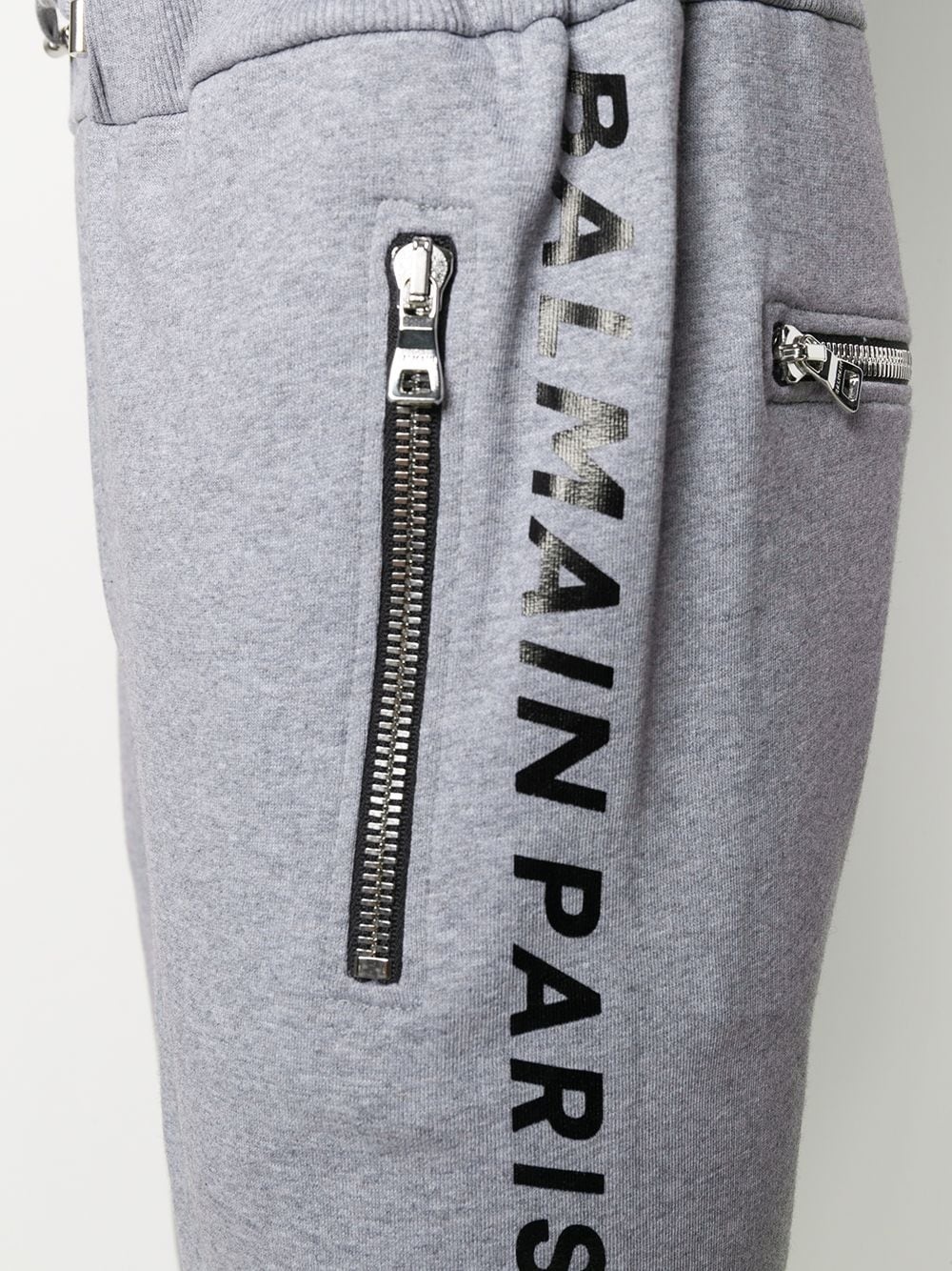 logo-print tapered track pants - 5