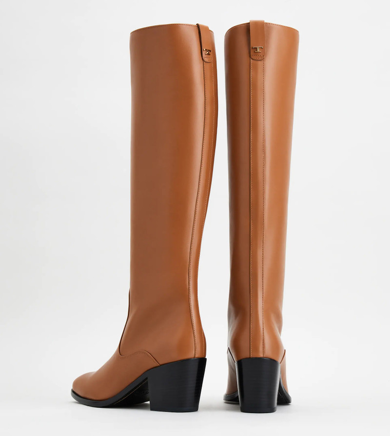 LEATHER BOOTS - BROWN 3