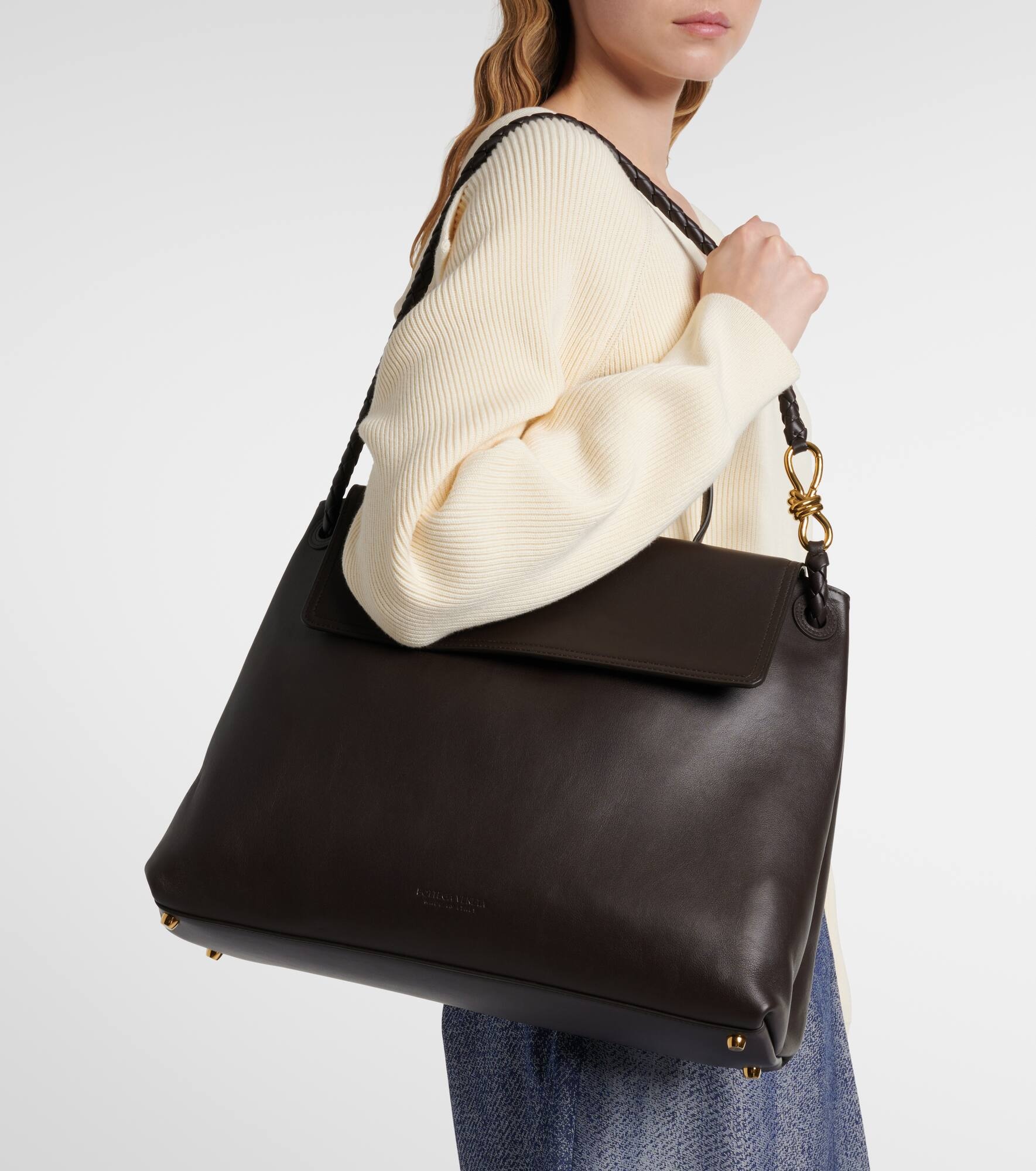 Ciao Ciao Large leather tote bag - 8