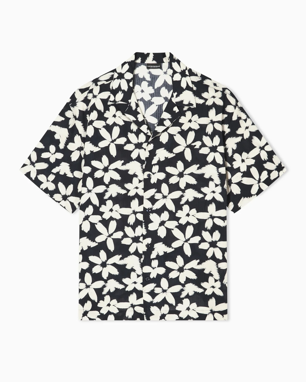 FLOWER EAGLE PATTERN BEACHWEAR SHIRT - 1